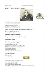 English Worksheet: sherlock Holmess house