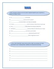 English worksheet: Practising Tenses
