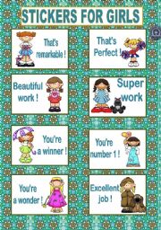 English Worksheet: REWARD STICKERS AND CERTIFICATES 