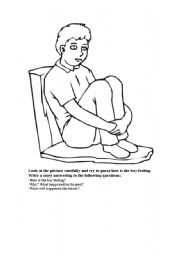 English worksheet: feeling lonely