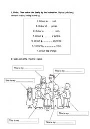 English Worksheet: Family 