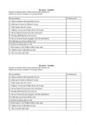 English Worksheet: Wallace and Gromit : A matter of loaf and bread