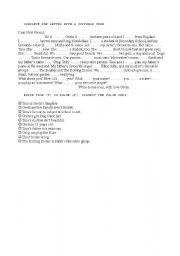 English Worksheet: Reading Comprehension