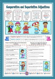 English Worksheet: Comparative and Superlative Adjectives 