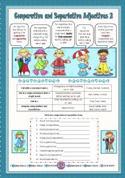 English Worksheet: Comparative and Superlative Adjectives 2