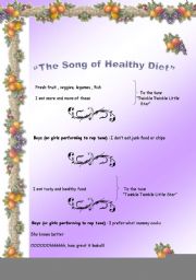 THE SONG OF HEALTHY DIET