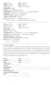 English Worksheet: Writing practice 2