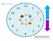 English Worksheet: Making a clock!!!