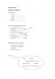 English worksheet: family album USA