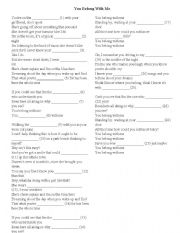 English worksheet: Taylor Swift - You Belong With Me