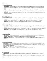English Worksheet: Media unit honework sheet