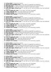 English Worksheet: Idioms Fruit REUPLOADED