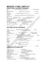 English Worksheet: Grammar revision 