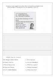 English Worksheet: Using Present tense of the Verb To Be