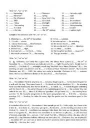 English Worksheet: Test prepositions of time
