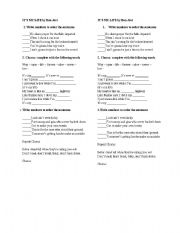 English Worksheet: Its my life (Bon Jovi) listening 