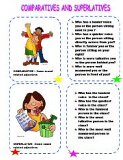 English Worksheet: COMPARATIVES AND SUPERLATIVES - ADJECTIVES OF SOUND AND DISTANCE WITH PREPOSITIONS