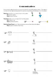 English Worksheet: Demonstrative Pronouns