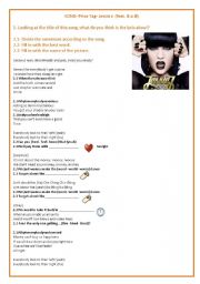 English Worksheet: Price tag- Jessie J