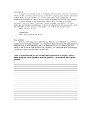 English Worksheet: Advice Column Modals
