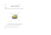 English worksheet: Adjective-describe the car