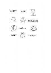 English Worksheet: clothes