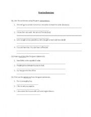 English worksheet: Grammar parctice Exercises- conjunctions,adjectives,negatives,question formation