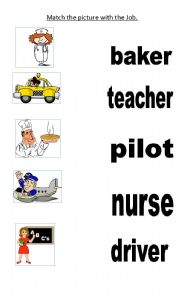 English Worksheet: Jobs!