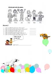 English worksheet: present simple, telling the time, food, minor illnesses, subjects at school