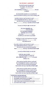 English Worksheet: Stay the Night Song by James Blunt