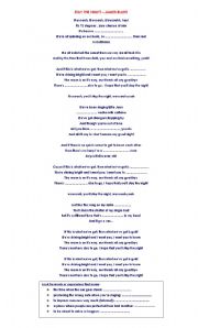 English worksheet: Stay the Night Song by James Blunt