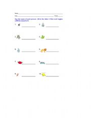 English Worksheet: english worksheet