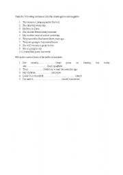 English worksheet: Revision tenses Grammar
