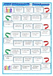 English Worksheet: Conditional Type 1 board game 