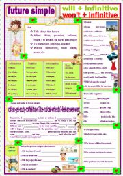 English Worksheet: future simple