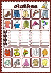 English Worksheet: Clothes