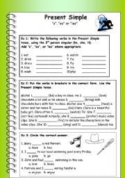 English Worksheet: Present Simple