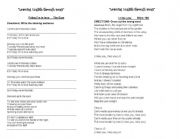 English worksheet: Learning English with songs
