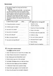 English Worksheet: READING COMPRENHENSION