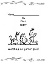 English worksheet: Plant Diary