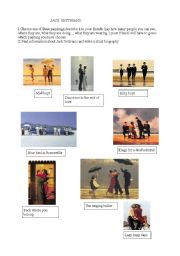 English worksheet: describe a painting