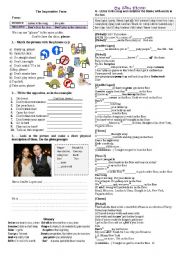 English Worksheet: SONGSHEET: ON THE FLOOR BY JLO FT PITBULL. THE IMPERATIVE FORM