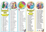 English Worksheet: Bookmarks -  Expressions with Do & Make - 2 pages