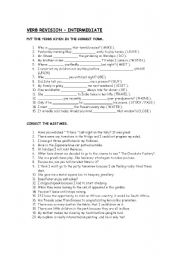 English Worksheet: VERB TENSES REVISION AND GENERAL GRAMMAR POINTS.