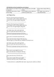 English worksheet: juno soundtrack all i want 