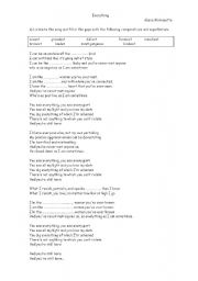 English worksheet: Everything - Alanis Morissette