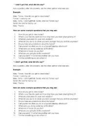 English worksheet: What is your favorite sport and how long have you been playing