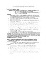 English Worksheet: Career/Lifeskills Lessons for Black History Month
