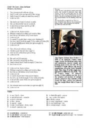 English worksheet: Living on love - Alan Jackson