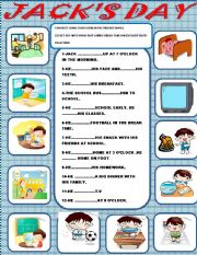 English Worksheet: jacks day